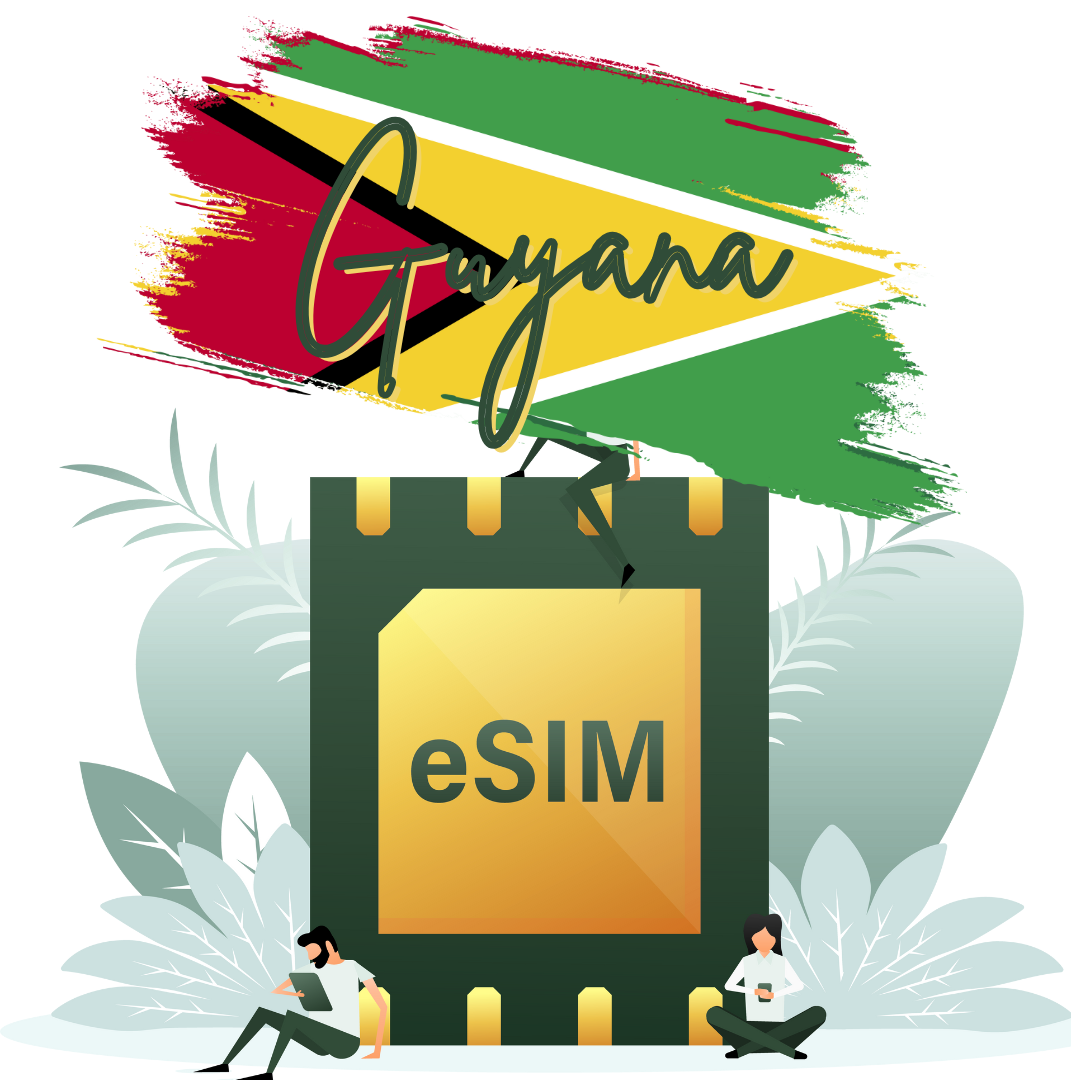 eSIM - Guyana - 4G de alta velocidad