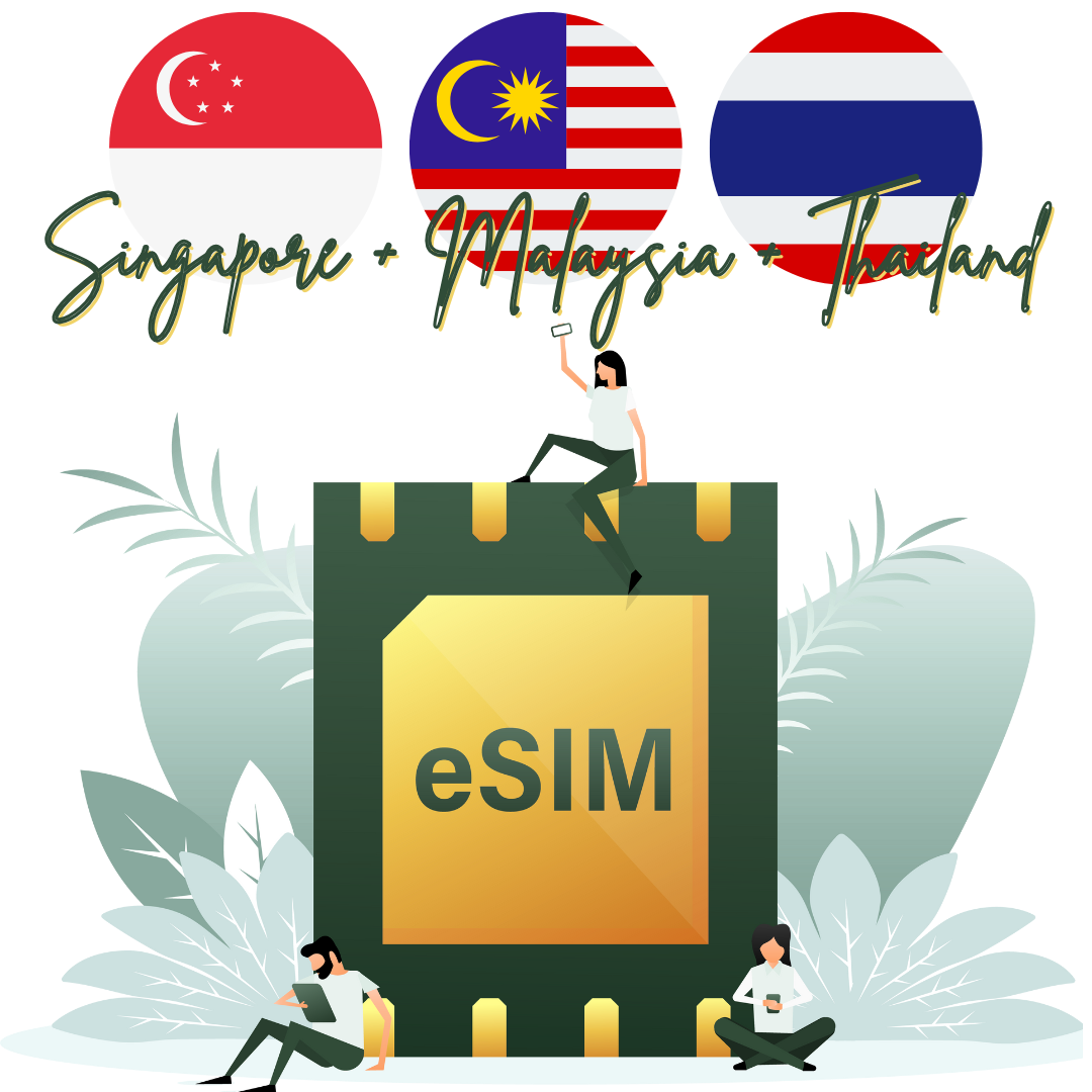 eSIM - Singapore + Malaysia + Thailand